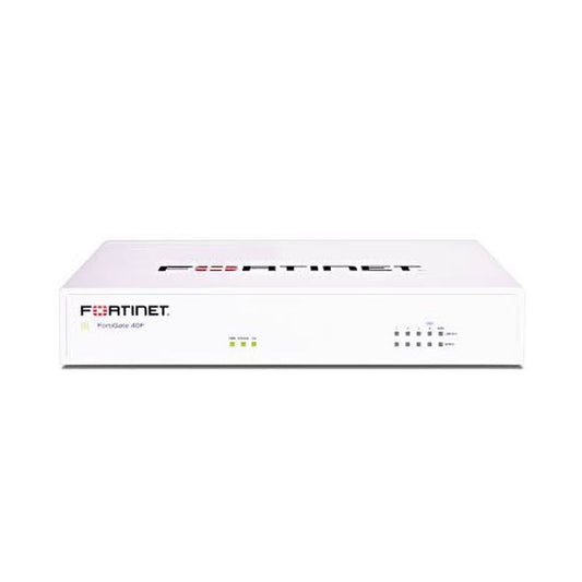 Hardware Fortinet FortiGate-40F más 1 año de protección unificada contra amenazas FortiCare y FortiGuard 24x7 UTP FG-40F-BDL-950-12