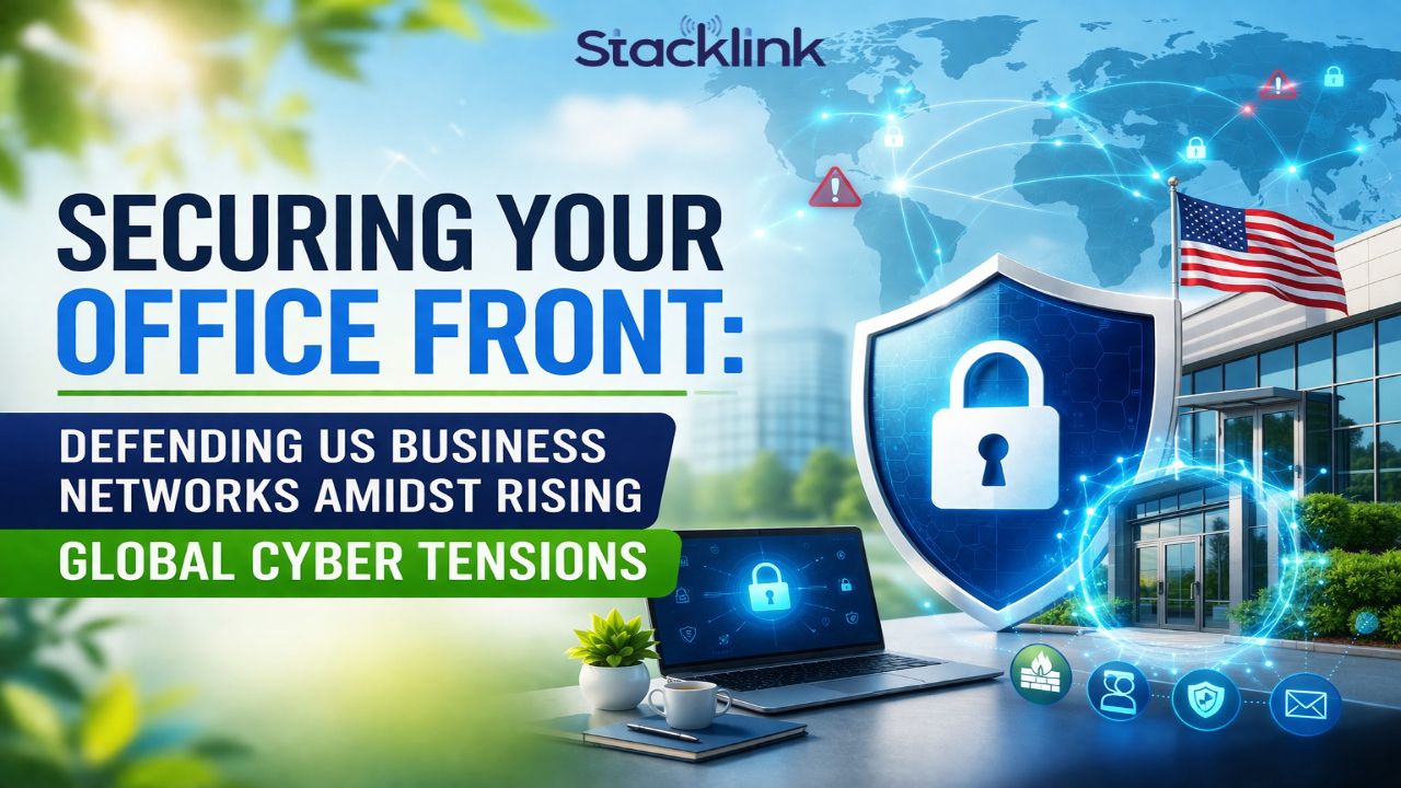 Securing Your Office Front Defending US Business Networks Amidst Rising Global Cyber Tensions - Stacklink USA